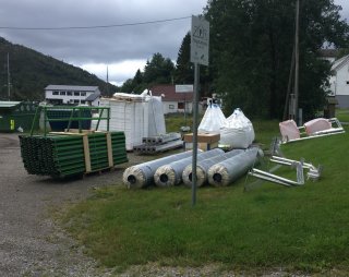 Ballbingen vart levert flatpakka på Prestekaia 12.august